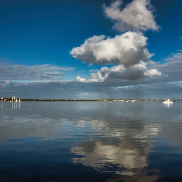 "Still Water Expanse, Matilda Bay" stock image