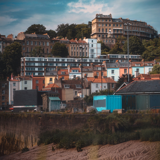 "Hotwells Houses" by Pete Griffiths - £10.00 "Hotwells Houses" stock image