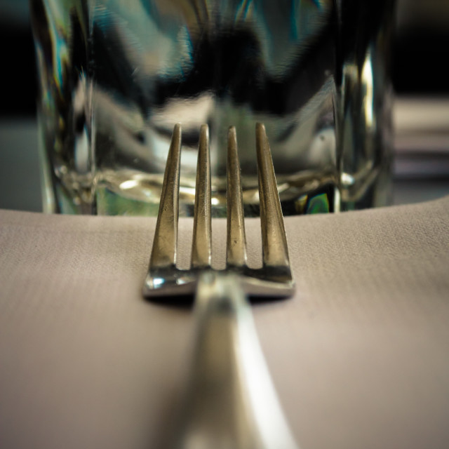 "A Fork's Perspective" by Mark Fox - £21.00 "A Fork's Perspective" stock image