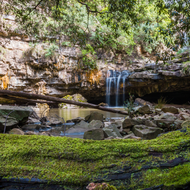 "Den of Nargun Waterfall" by Mark Fox - £21.00 "Den of Nargun Waterfall" stock image