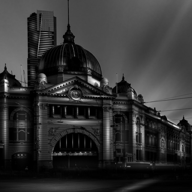 "Flinders Street Station" by Mark Fox - £21.00 "Flinders Street Station" stock image