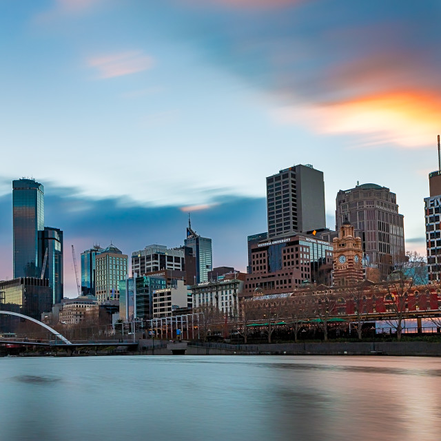 "Dusky Melbourne" by Mark Fox - £21.00 "Dusky Melbourne" stock image