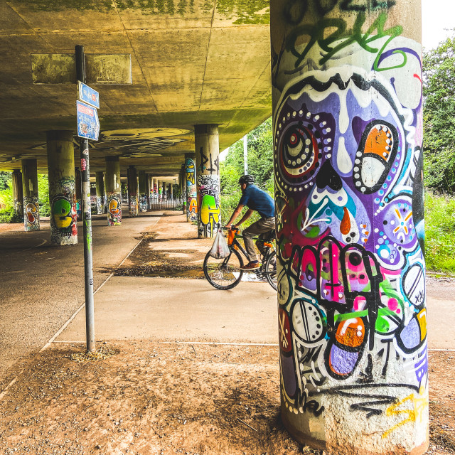 "Cycle path" stock image