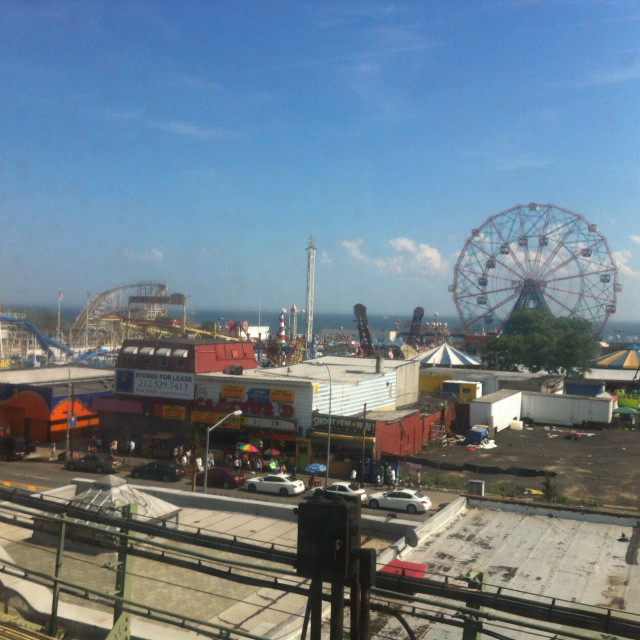 "Overlooking Coney Island, NYC" stock image