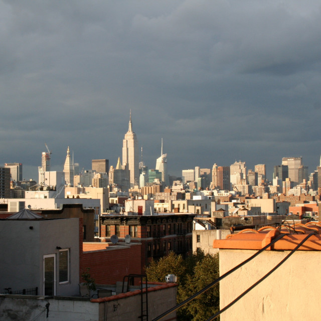 "Midtown storm- NYC" stock image