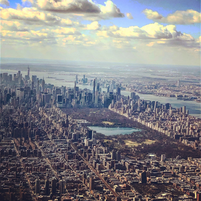 "Overlooking Central Park- Manhattan, NYC" stock image