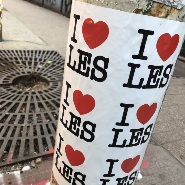 "I ❤️ LES- Lower East side- New York City" stock image