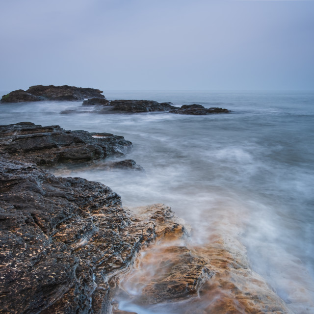 "Shallow seas at Cornelian Bay" stock image