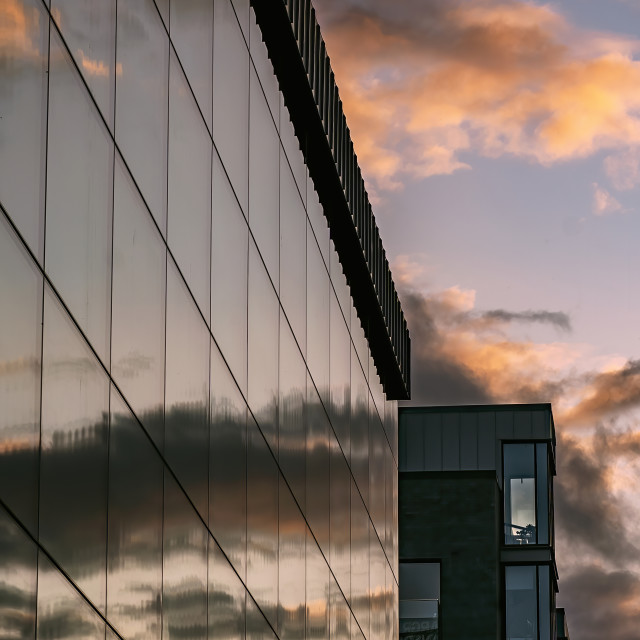 "Sunset reflections" by Pete Griffiths - £10.00 "Sunset reflections" stock image