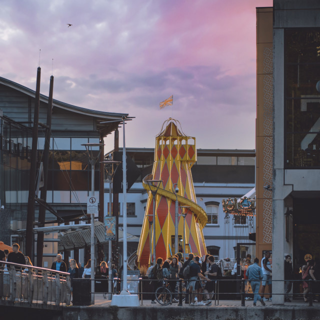 "Bristol Funfair" by Pete Griffiths - £10.00 "Bristol Funfair" stock image
