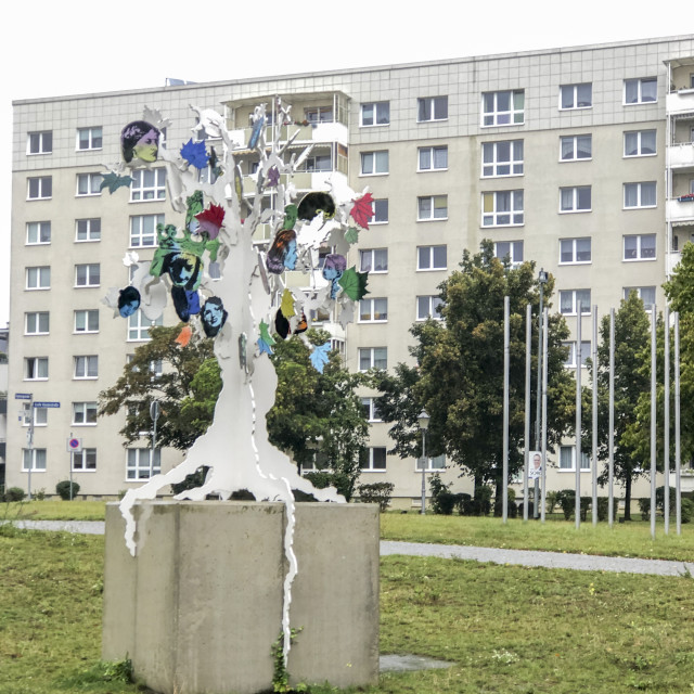 "Art-Installation Island of Dolls" stock image