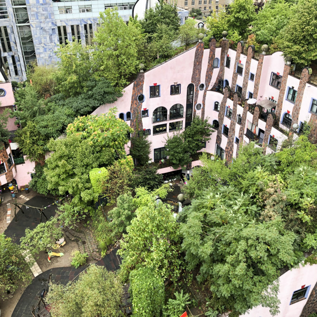 "Green Citadel by Friedensreich Hundertwasser" stock image