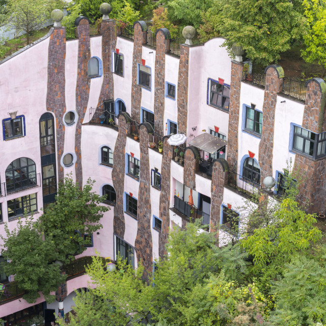 "Green Citadel by Friedensreich Hundertwasser" stock image