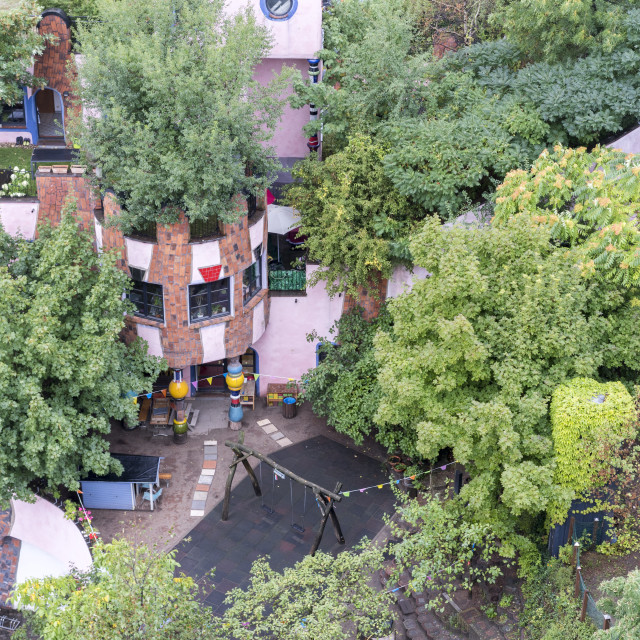 "Green Citadel by Friedensreich Hundertwasser" stock image