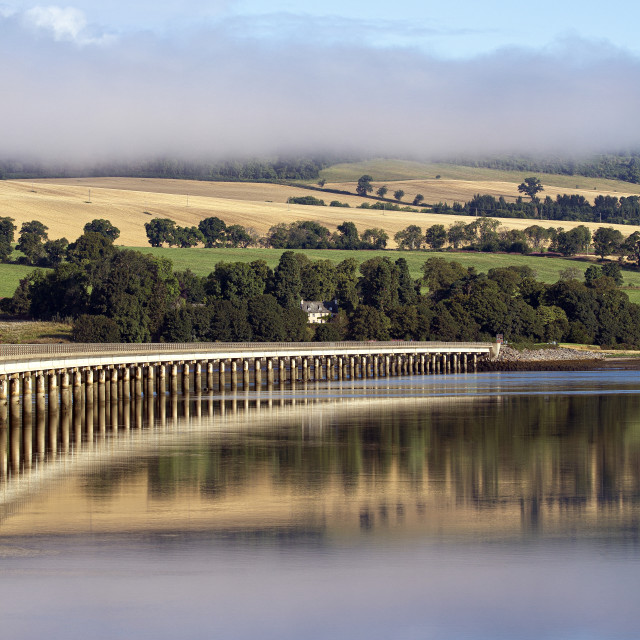 "Cromarty Bridge, Early Morning" by John McGowan - £10.00 "Cromarty Bridge, Early Morning" stock image