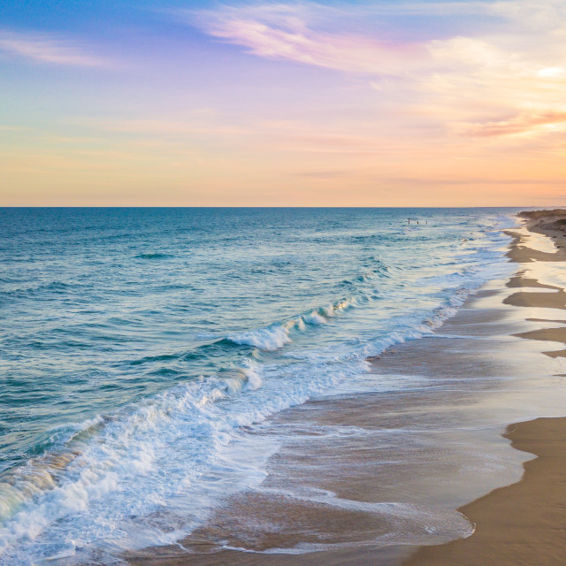 "Sunset Over The Surf" by Mark Fox - £21.00 "Sunset Over The Surf" stock image