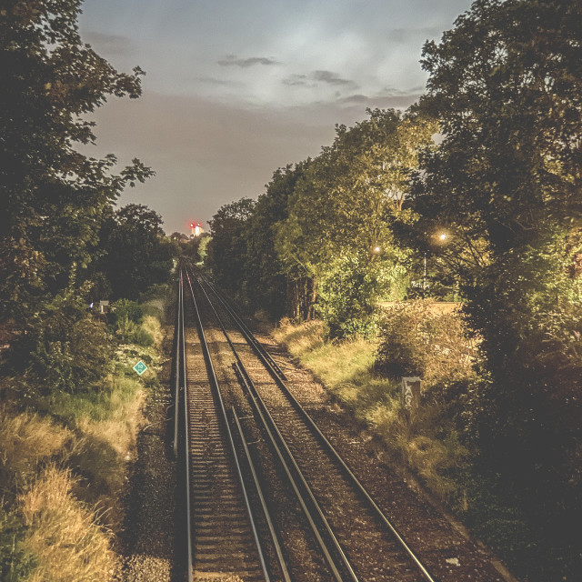 "Empty tracks" stock image