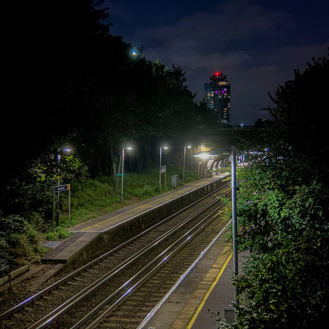 "The city sleeps" stock image