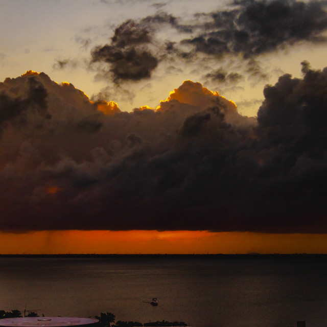"Sunset in Nonchupte Lagoon (Cancun)" by Expvisual Filmmaking and Photography SAS de CV - $6.19 "Sunset in Nonchupte Lagoon (Cancun)" stock image