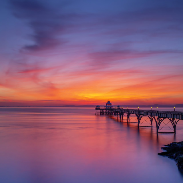 "Pier pastels" by Pete Griffiths - £10.00 "Pier pastels" stock image