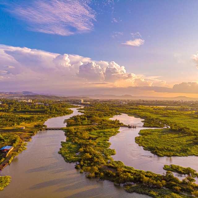 "The headwaters of the Abbay River - Bahir Dar, Ethiopia" stock image