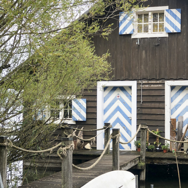 "Bavarian Boathouse" stock image