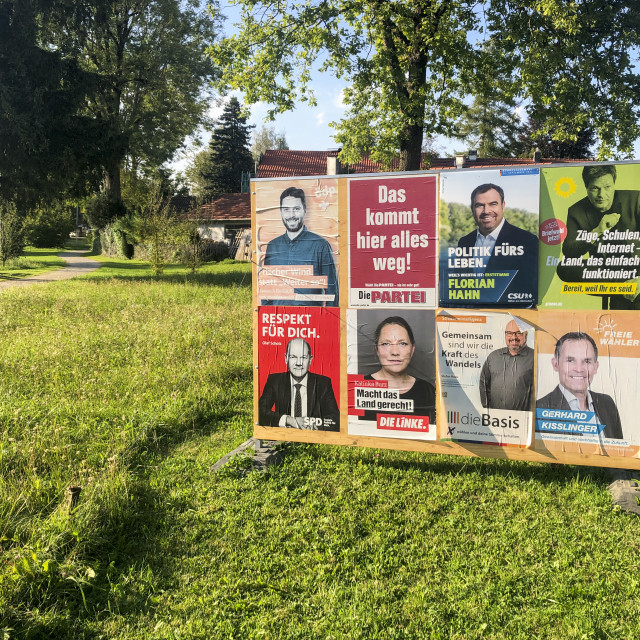 "Electoral Campaign in the countryside" stock image