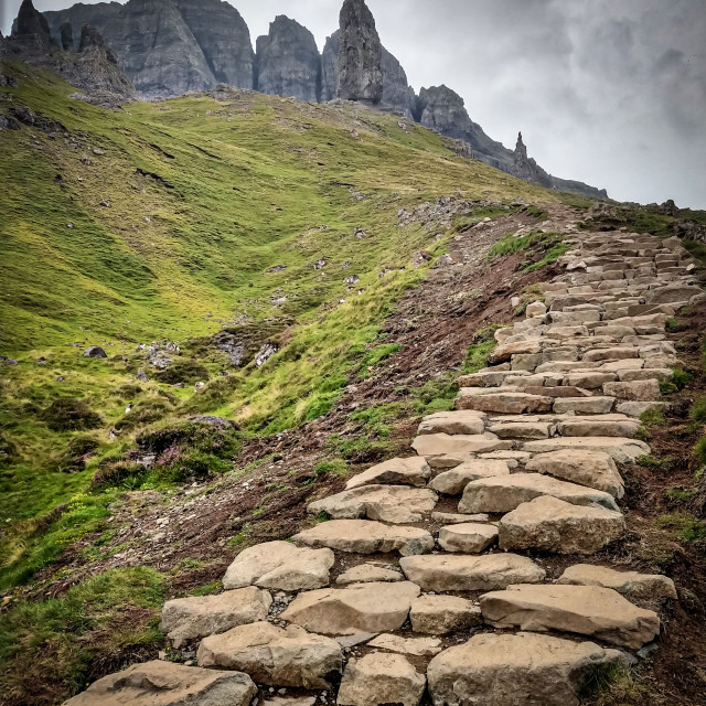 "The Old Man of Storr." stock image