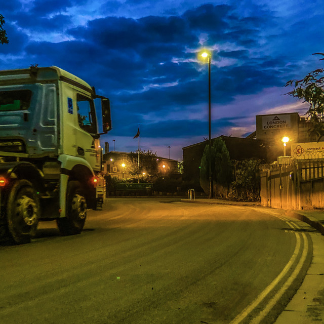 "The night shift" stock image