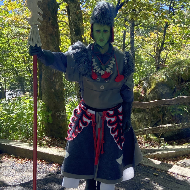 "Wicked Witch Guard- Land of Oz, Beech Mountain,NC" stock image