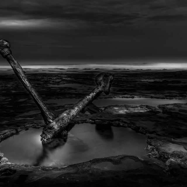 "Anchor from the 'Marie Gabrielle'" by Mark Fox - £21.00 "Anchor from the 'Marie Gabrielle'" stock image