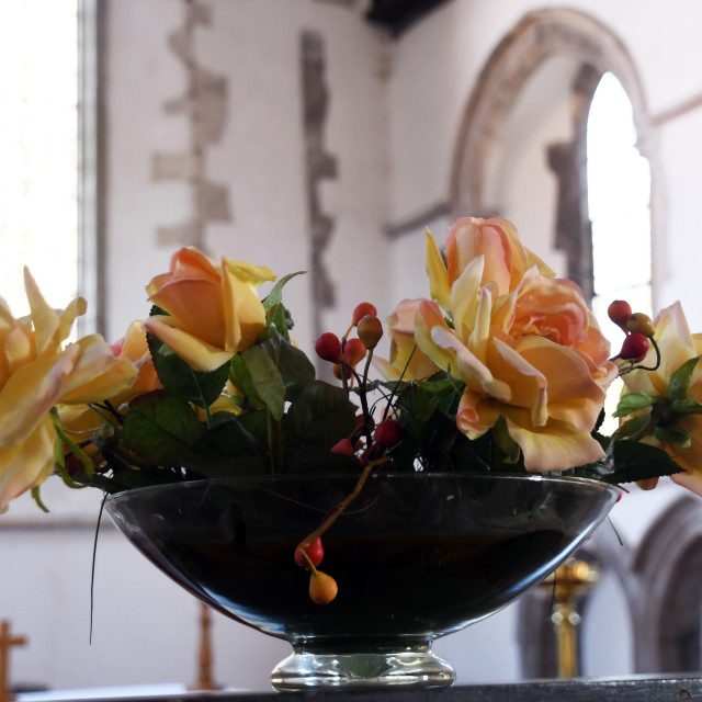 "Flower Arrangement" by Len Howell - $12.64 "Flower Arrangement" stock image