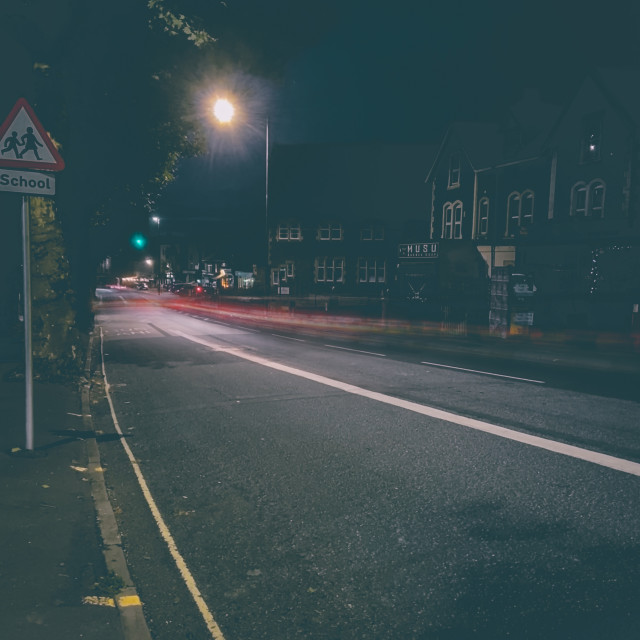 "Night driving" stock image