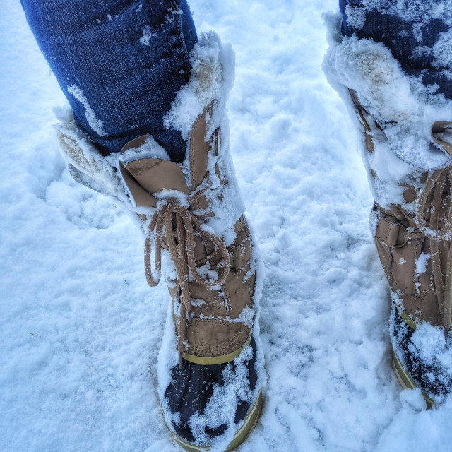"Snow boots" by MLLL Photography - $11.41 "Snow boots" stock image