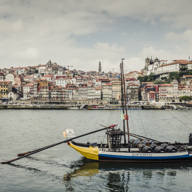 "Porto, cityscape across the Douro River, Portugal, Europe." stock image