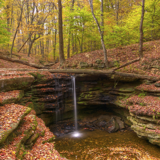"Autumn at Dundee Falls" by MHoffmanPhoto - $28.88 "Autumn at Dundee Falls" stock image