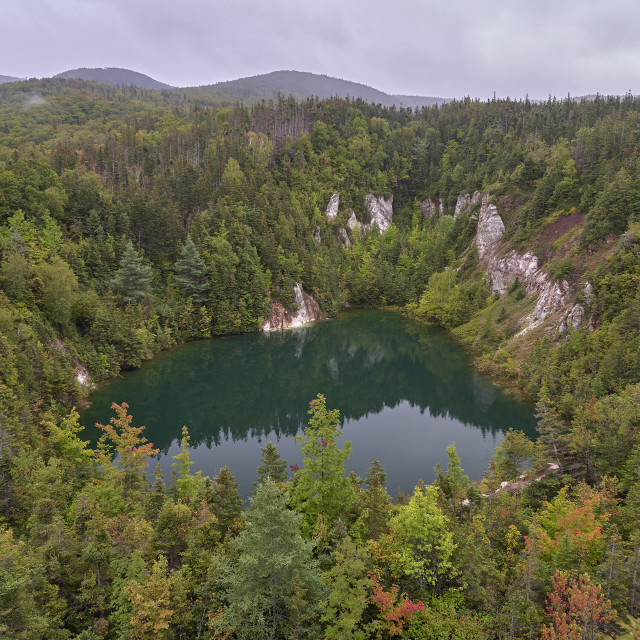 "Gypsum Mine Lake" stock image