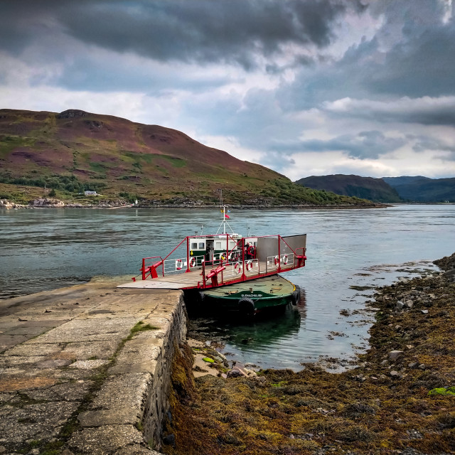 "The Glenelg-Skye Ferry, Scotland." stock image