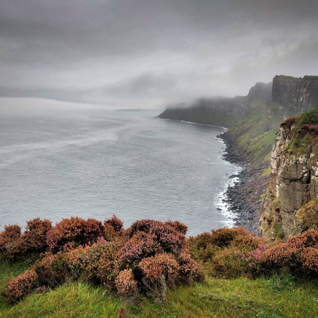 "Near Loch Mealt, Isle of Skye." stock image