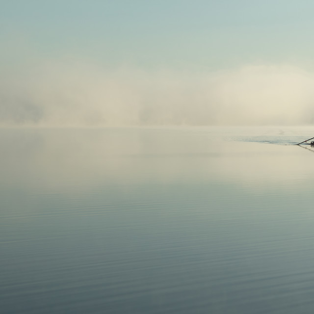 "LONELY ROWER" by LYDIBERN.ART - £15.00 "LONELY ROWER" stock image