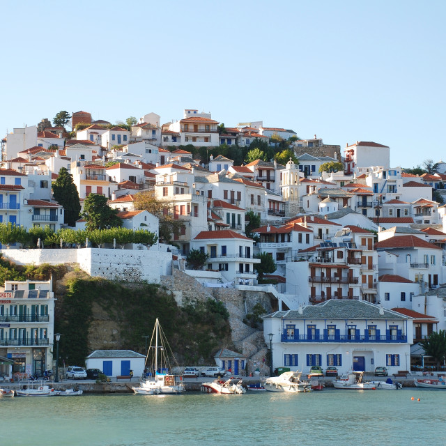 "Skopelos Town in Greece" stock image