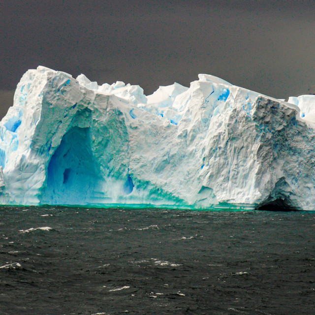 "hole in the ice" stock image