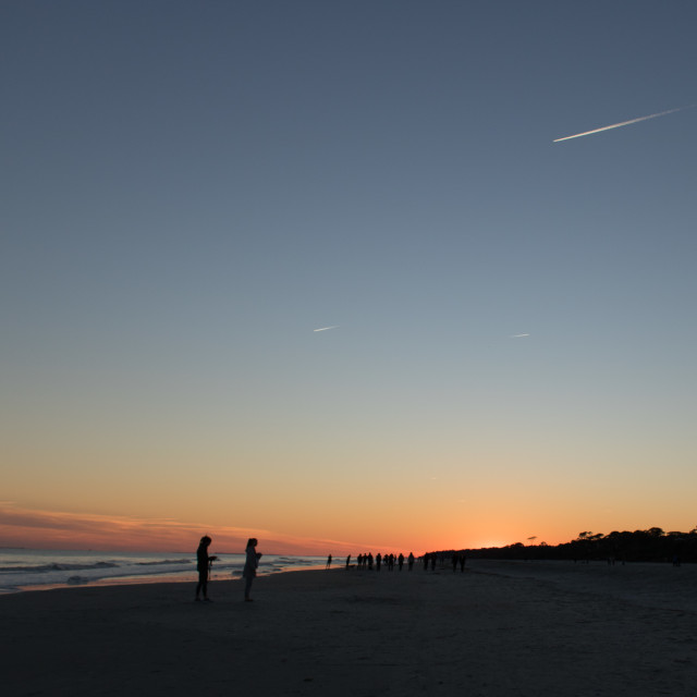 "sunset on Hilton Head island" stock image