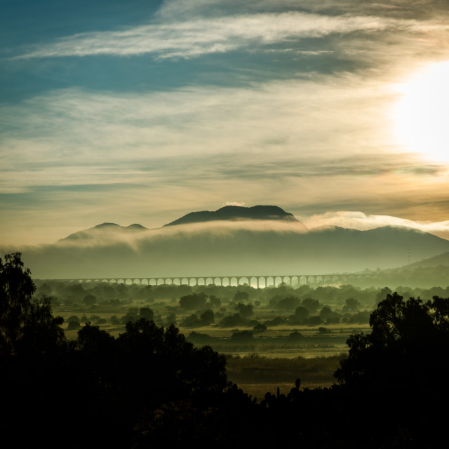 "Padre Tembleque Aqueduct Landscape III" by Expvisual Filmmaking and Photography SAS de CV - $3.76 "Padre Tembleque Aqueduct Landscape III" stock image