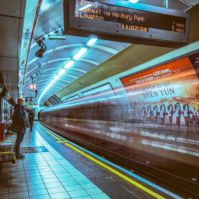 "The train approaching...." stock image