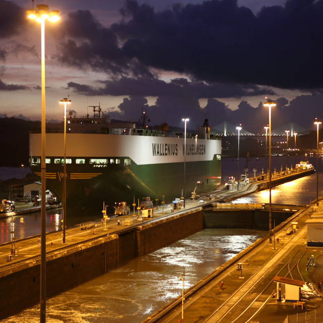 "transito de Crucero por el Canal" stock image