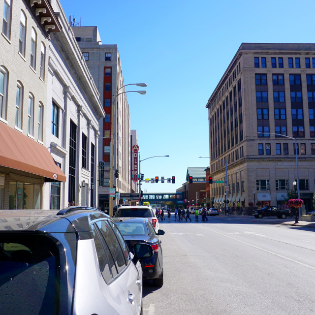 "Downtown Davenport" by BTG Photographer - $1.24 "Downtown Davenport" stock image