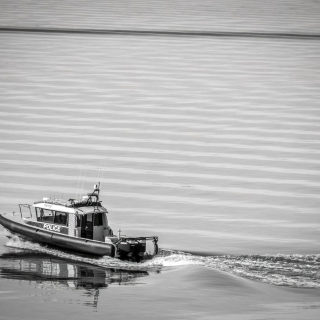 "River Police on the Swan" stock image