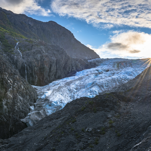 "Exit Glacier in Kenai Fjords National Park" stock image