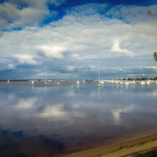 "Sky Reflected in Stillness" stock image